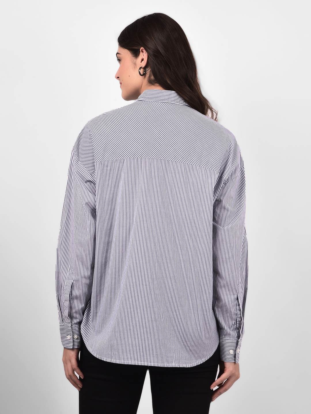 Numero Uno Women Striped Embroidered Shirt